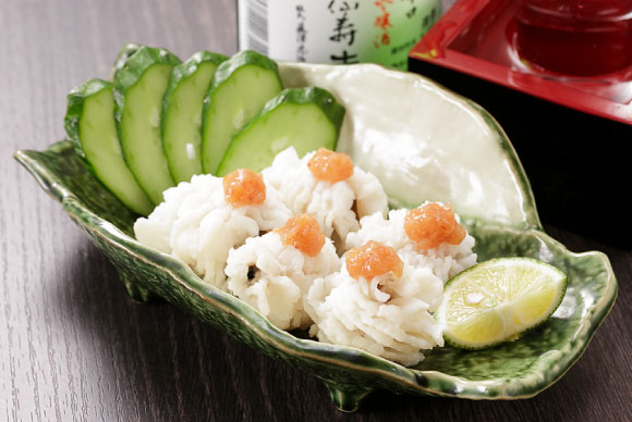 天然活〆鱧梅肉落とし